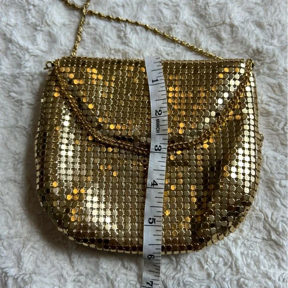 Small gold link cross body bag - Picture 4 of 5